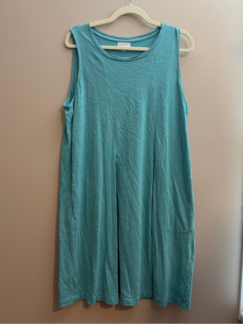 J. Jill Teal Sleeveless Swim Cover-Up Dress - Picture 2 of 6